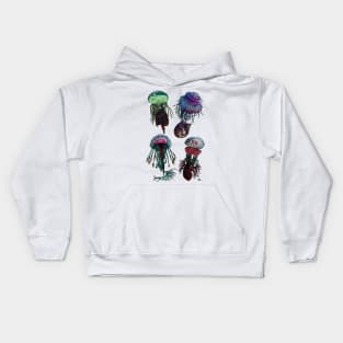 Four Weird Jellies Kids Hoodie